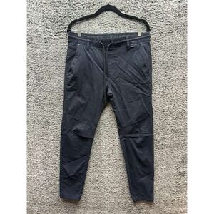Projek Raw Max Cotton-Blend Drawstring Jogger‎ Pants Black Mens Size 38